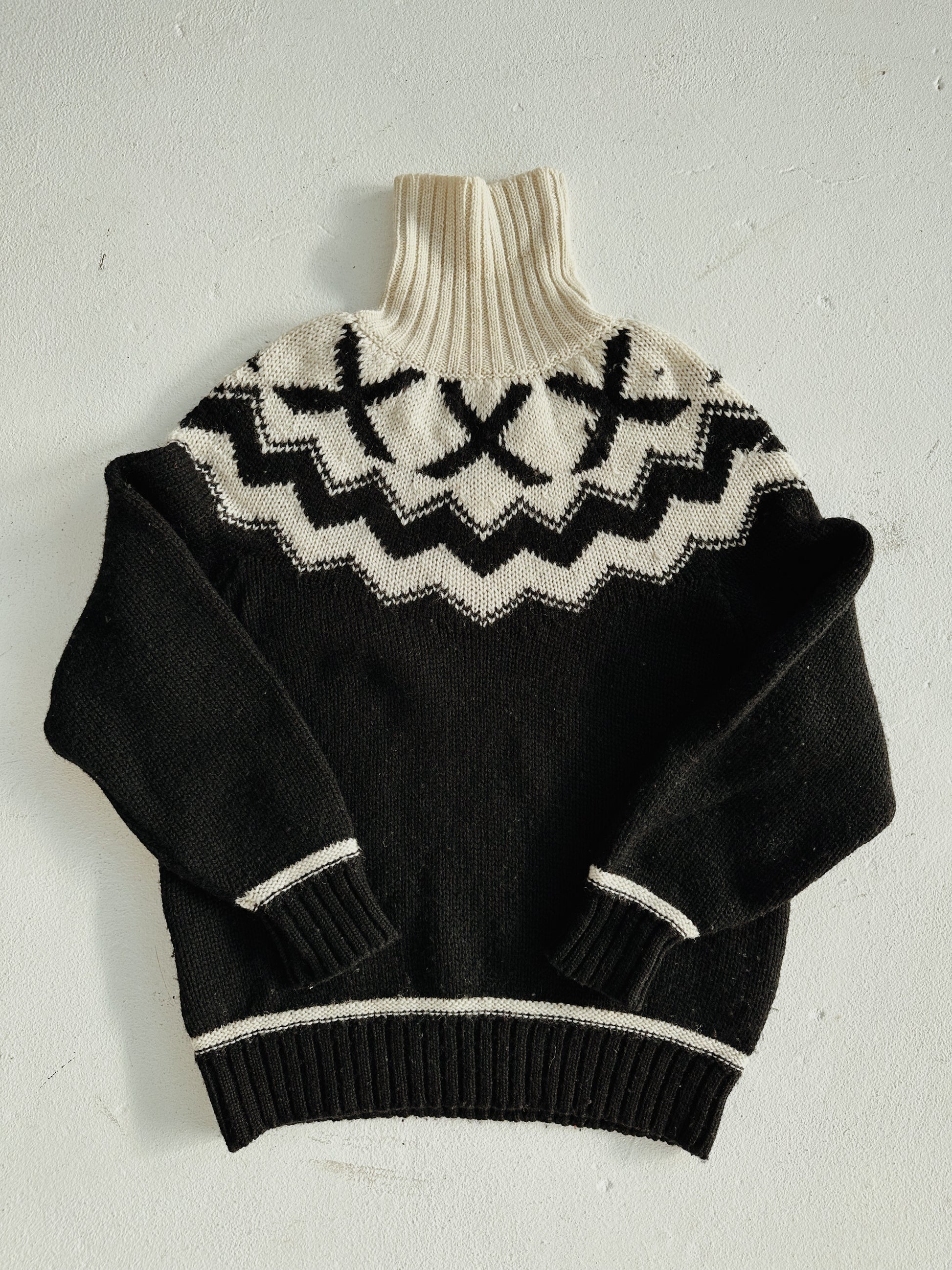 Fairisle Wool Turtleneck Sweater