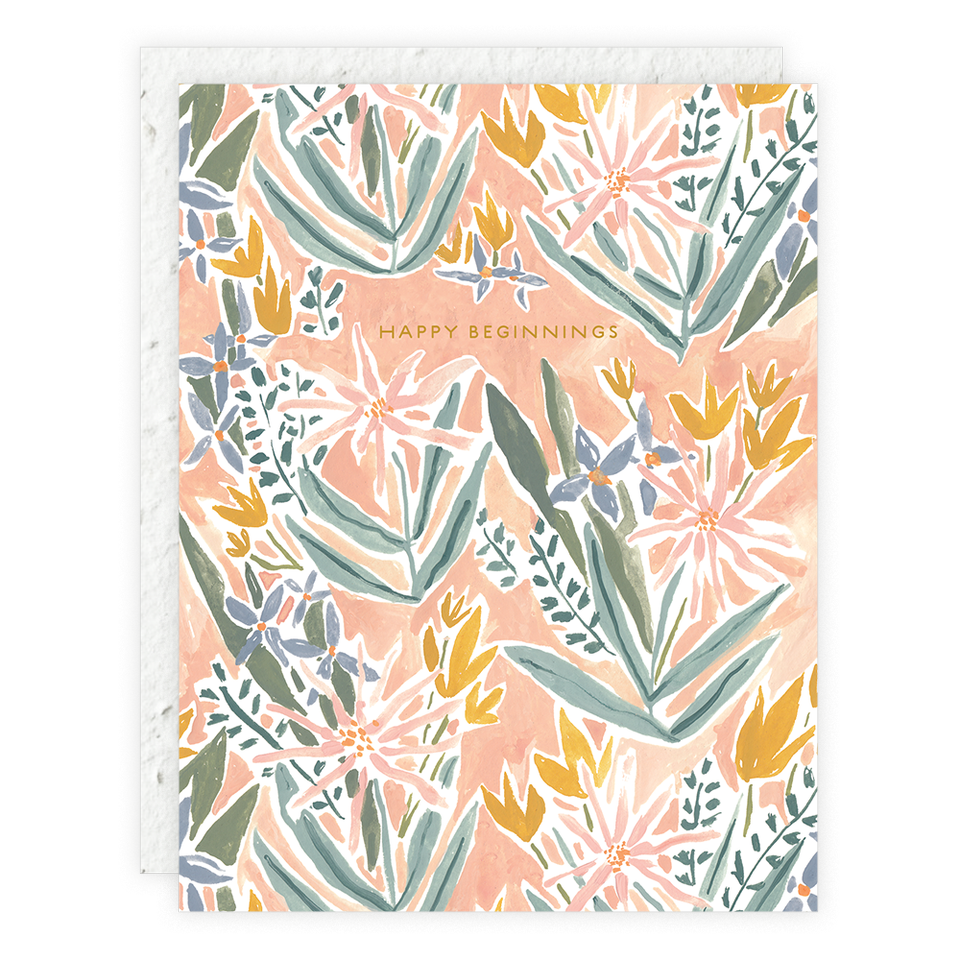 Happy Beginnings - Wedding/Engagement Card