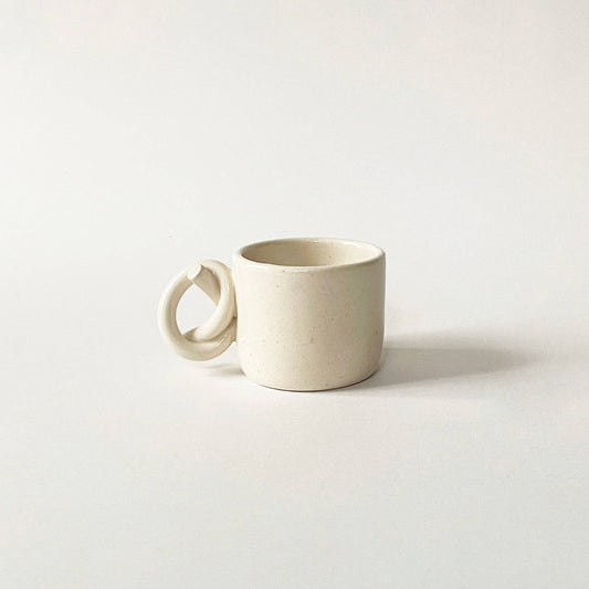Ceramic Knot Handle Espresso Cup