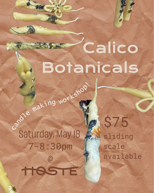 Candle Making Workshop with Calico Botanicals - 5/18
