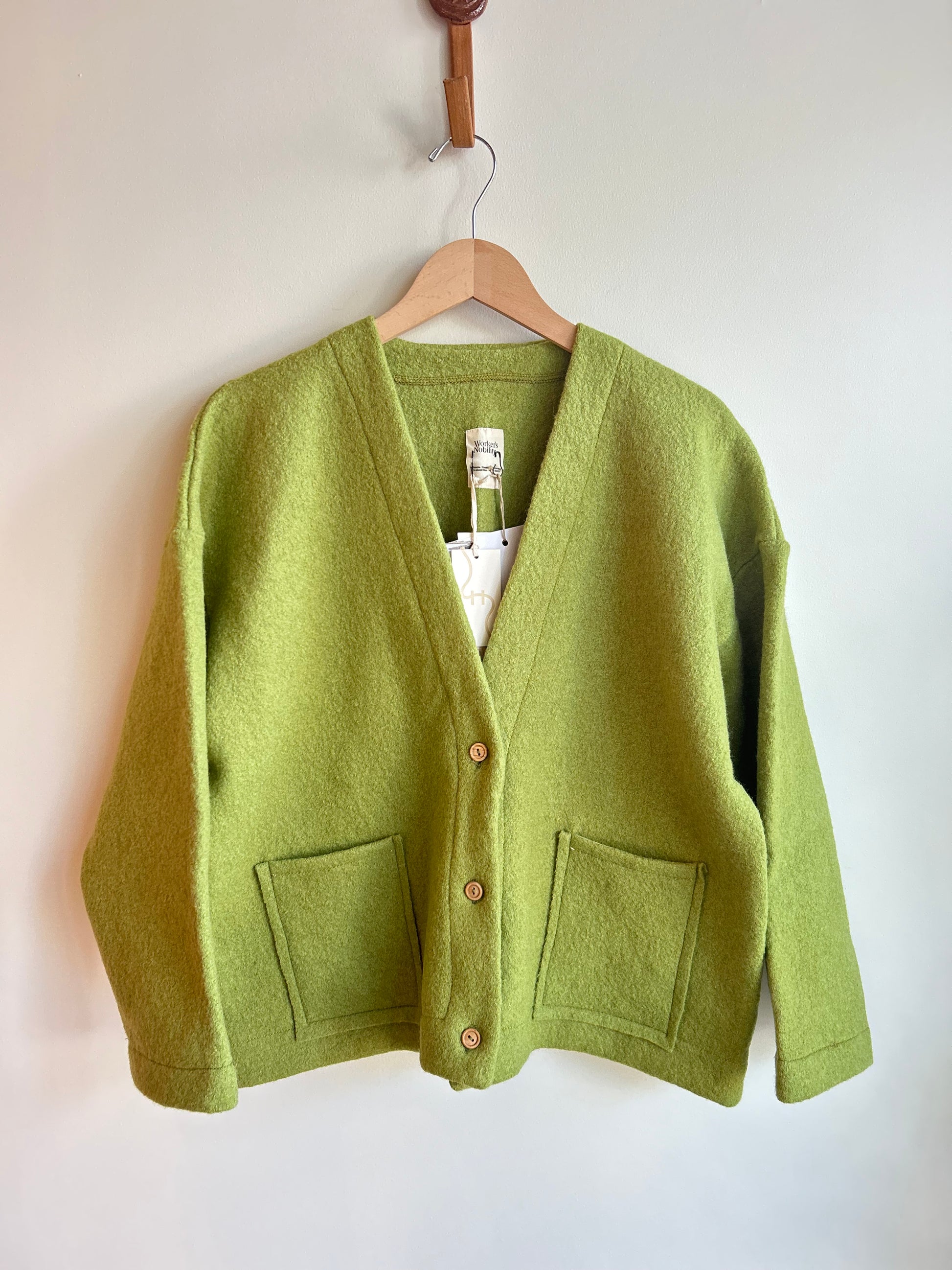 Boiled Wool Cardigan