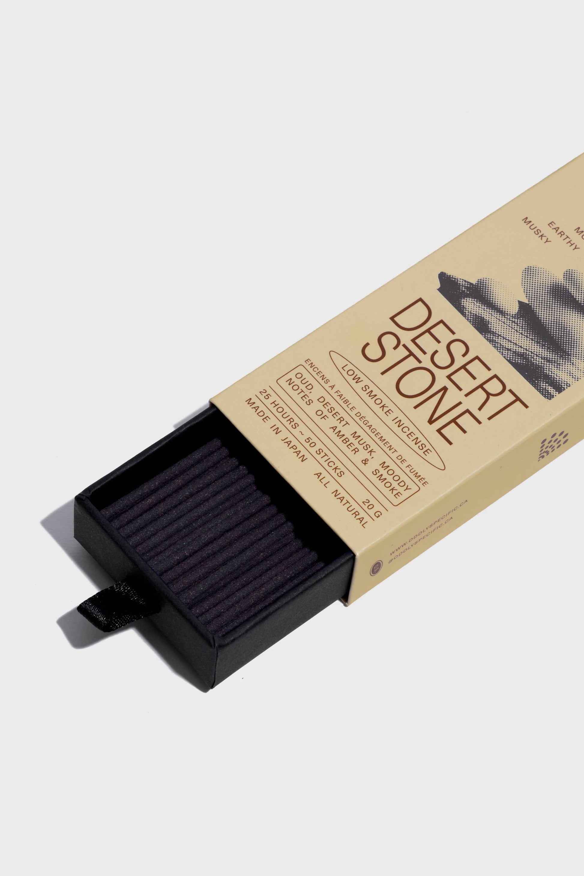 Desert Stone | Low Smoke Incense, Made in Japan, Natural