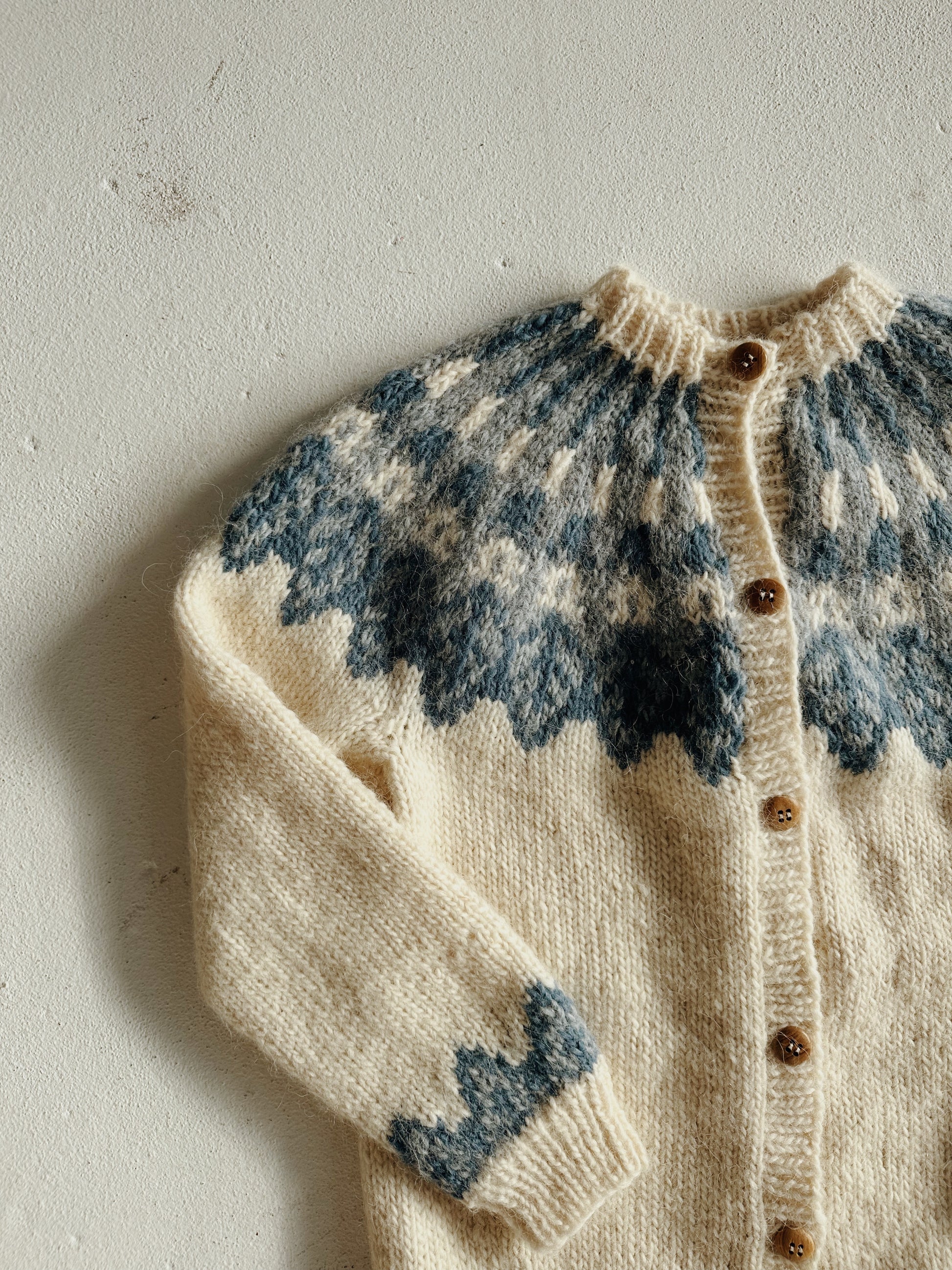 Handknit Fairisle Cardigan
