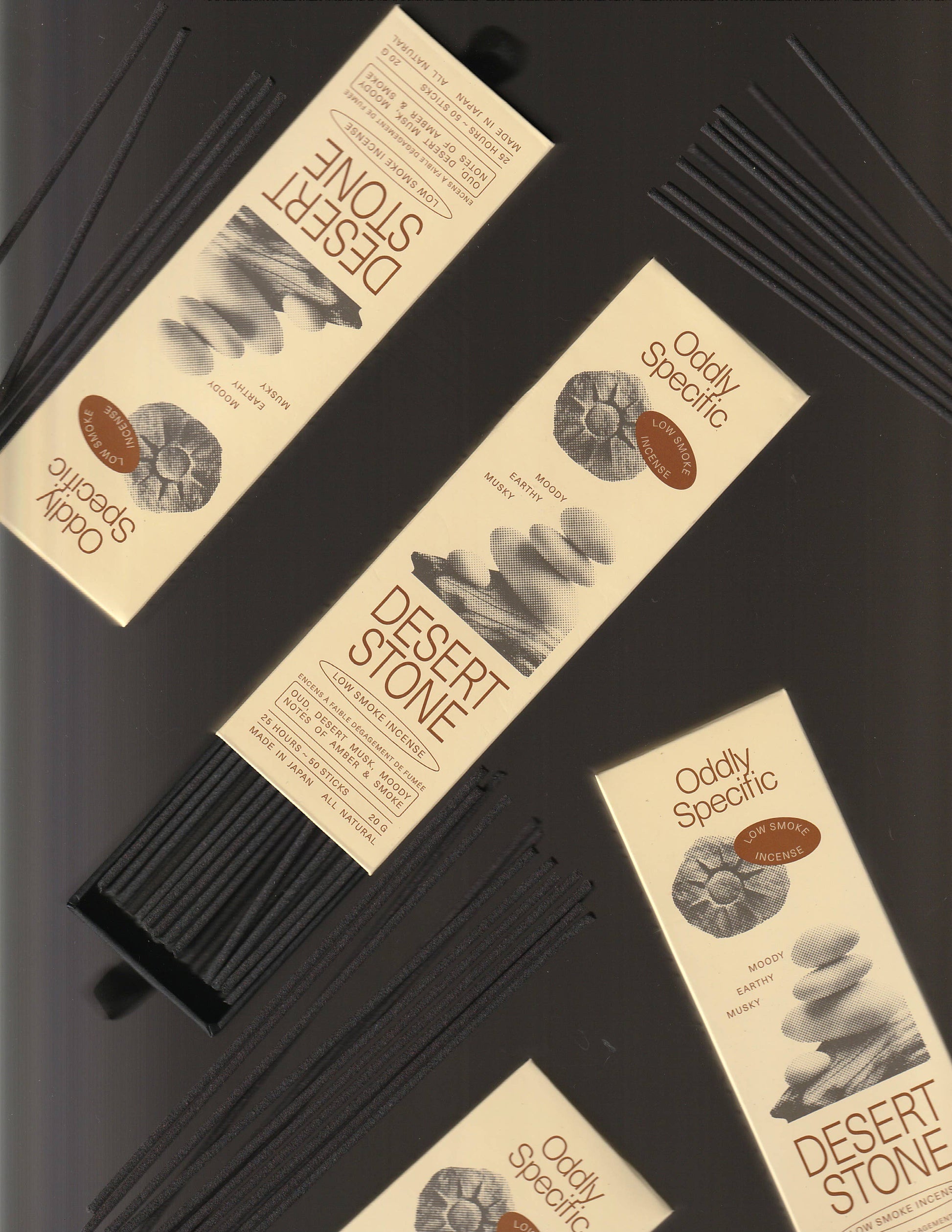 Desert Stone | Low Smoke Incense, Made in Japan, Natural