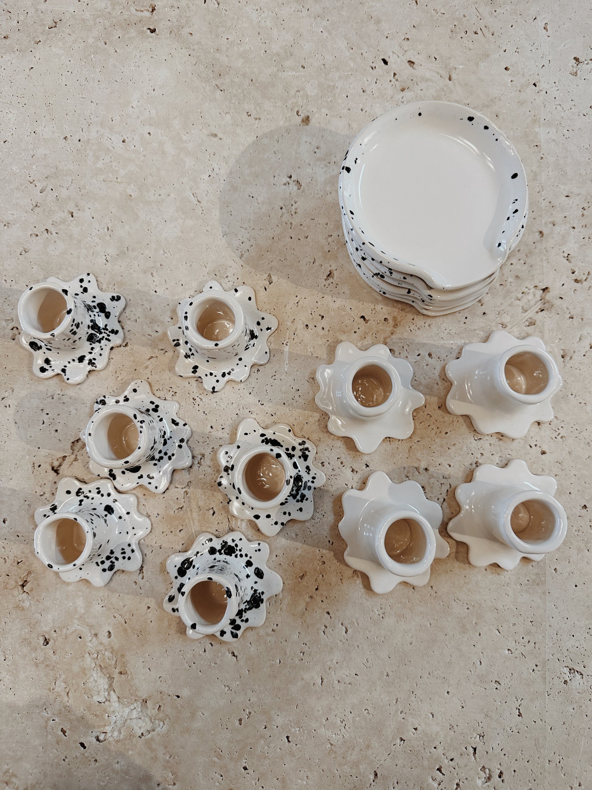 Dalmation Candlestick Holder