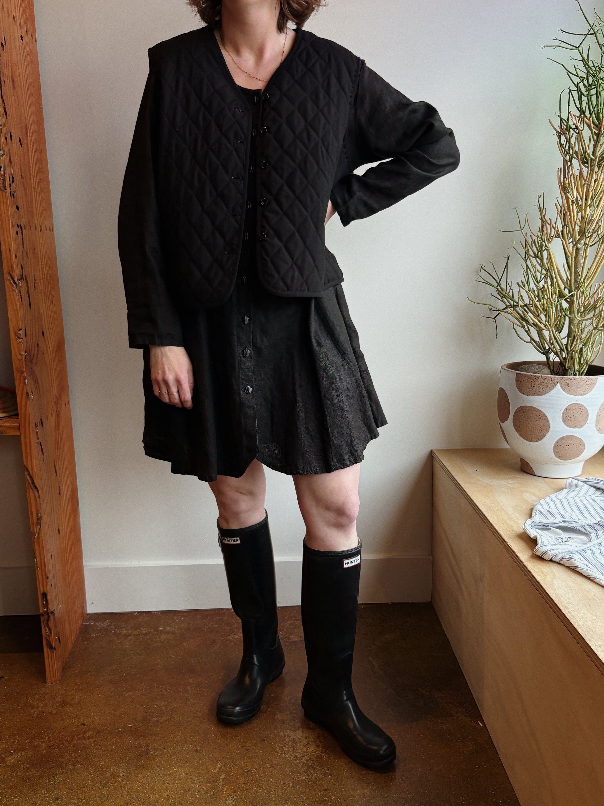 Flax Linen Button Down Dress