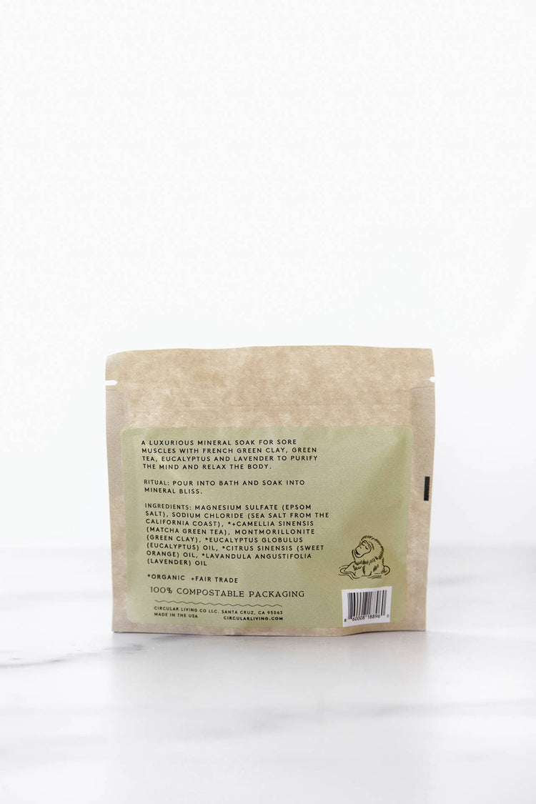 Mineral Bath Soak Sachet - Green Tea & Eucalyptus