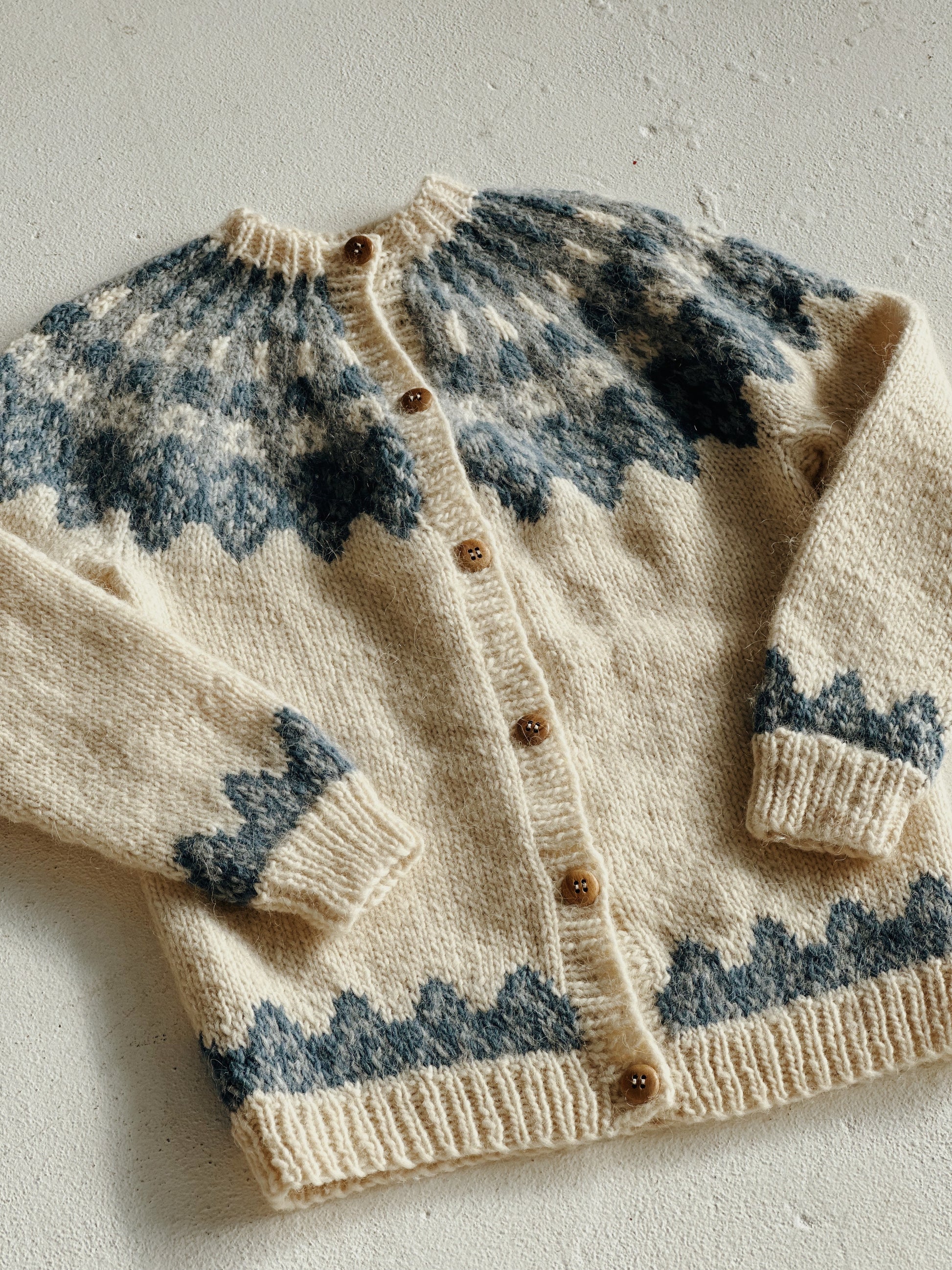Handknit Fairisle Cardigan