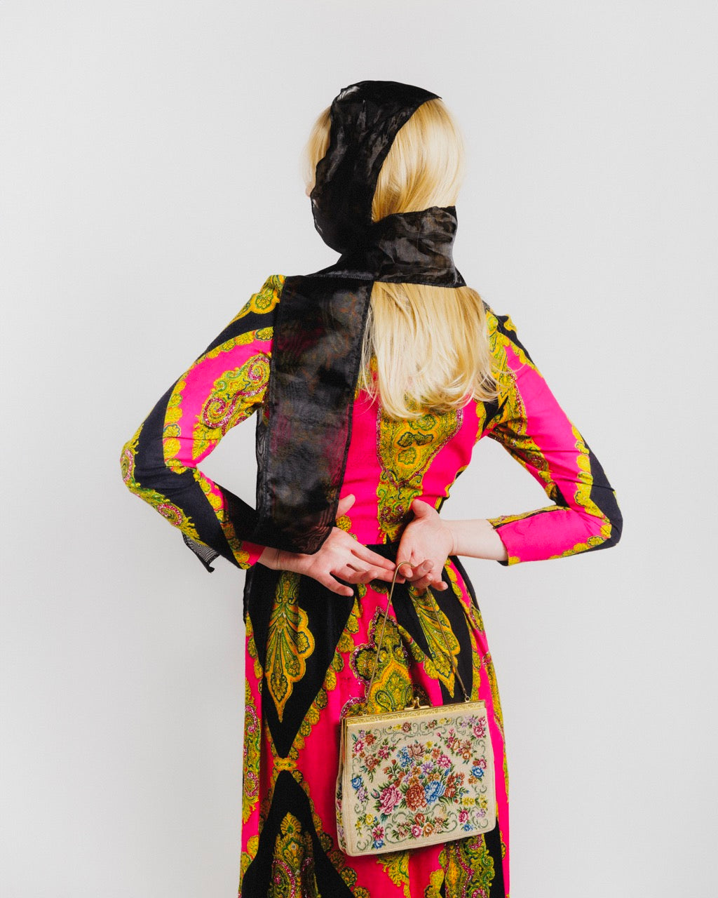 Damask Glitter Dress