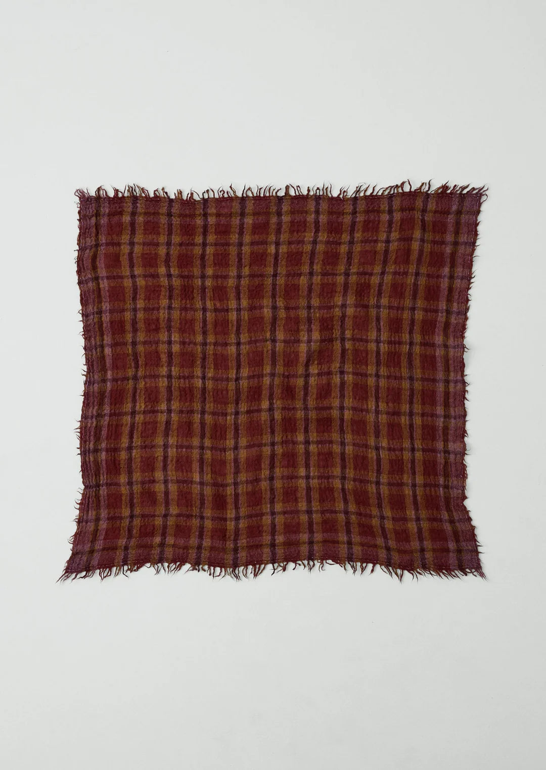 Reading Check Boiled Wool Scarf