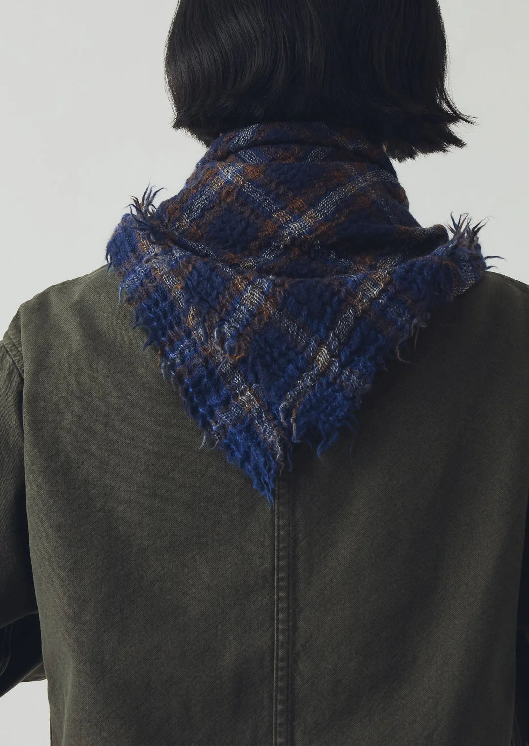 Reading Check Boiled Wool Scarf