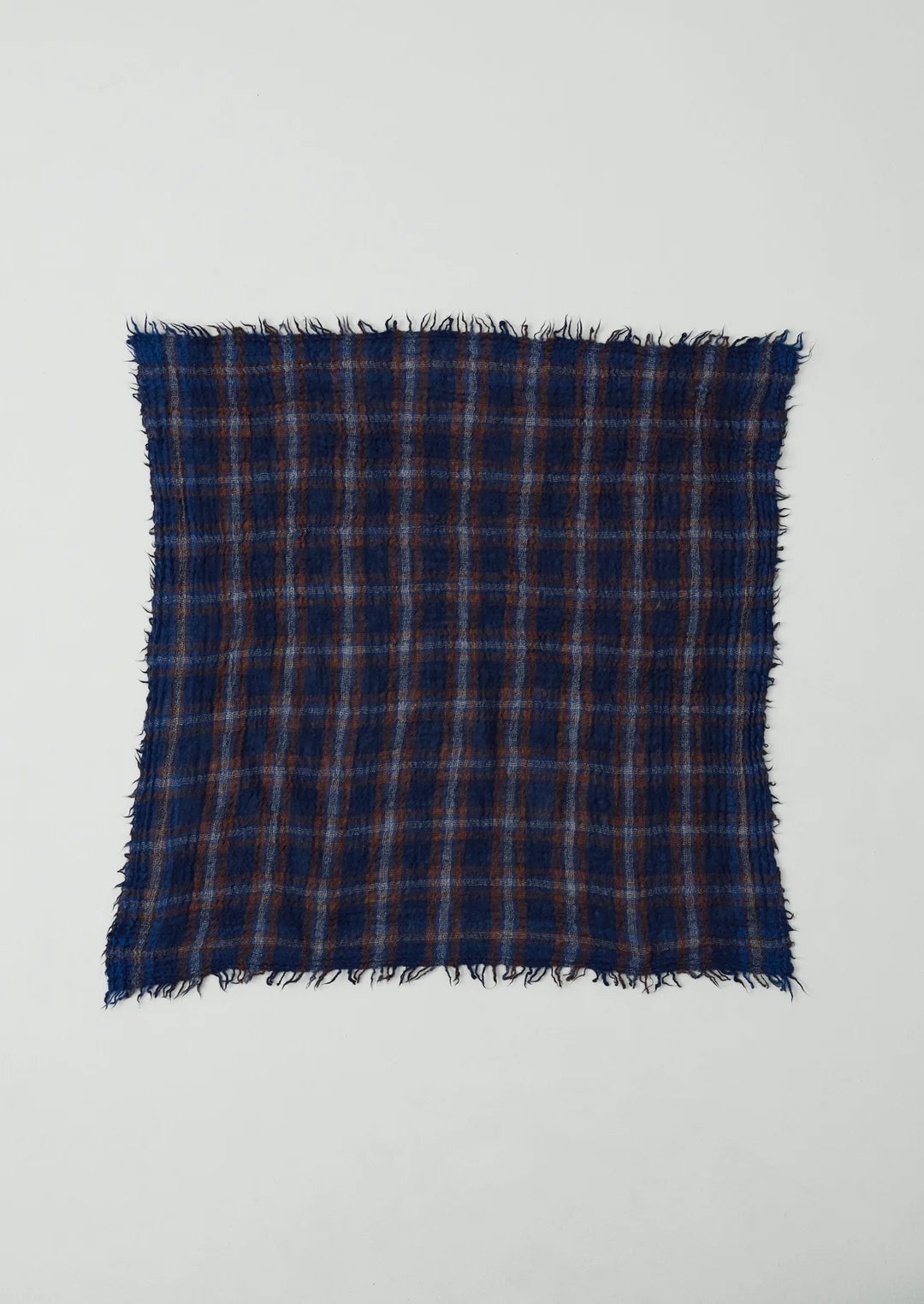 Reading Check Boiled Wool Scarf