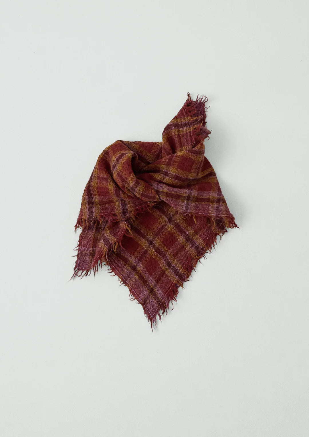 Reading Check Boiled Wool Scarf