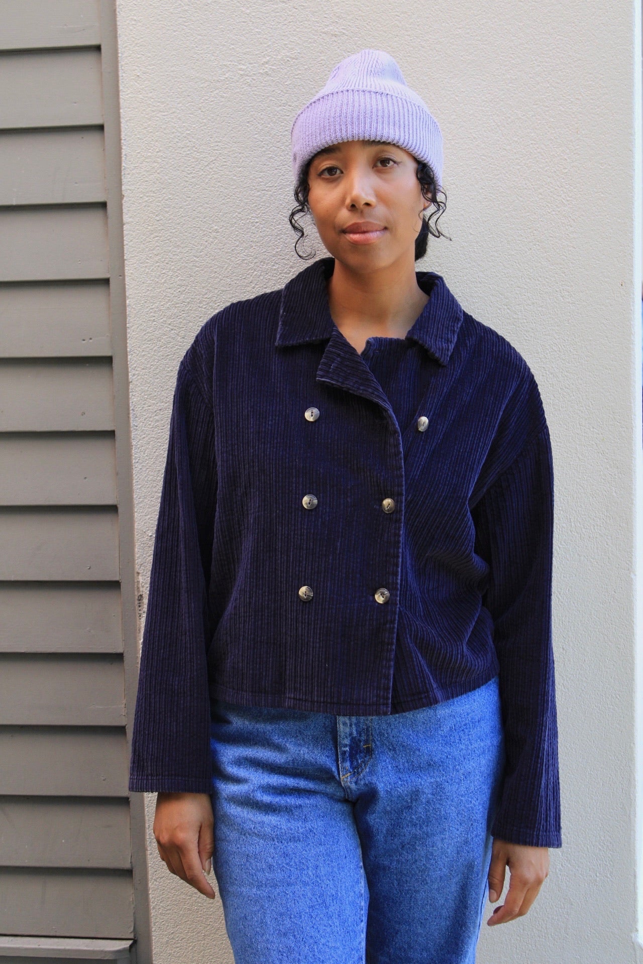 Cropped Corduroy Jacket