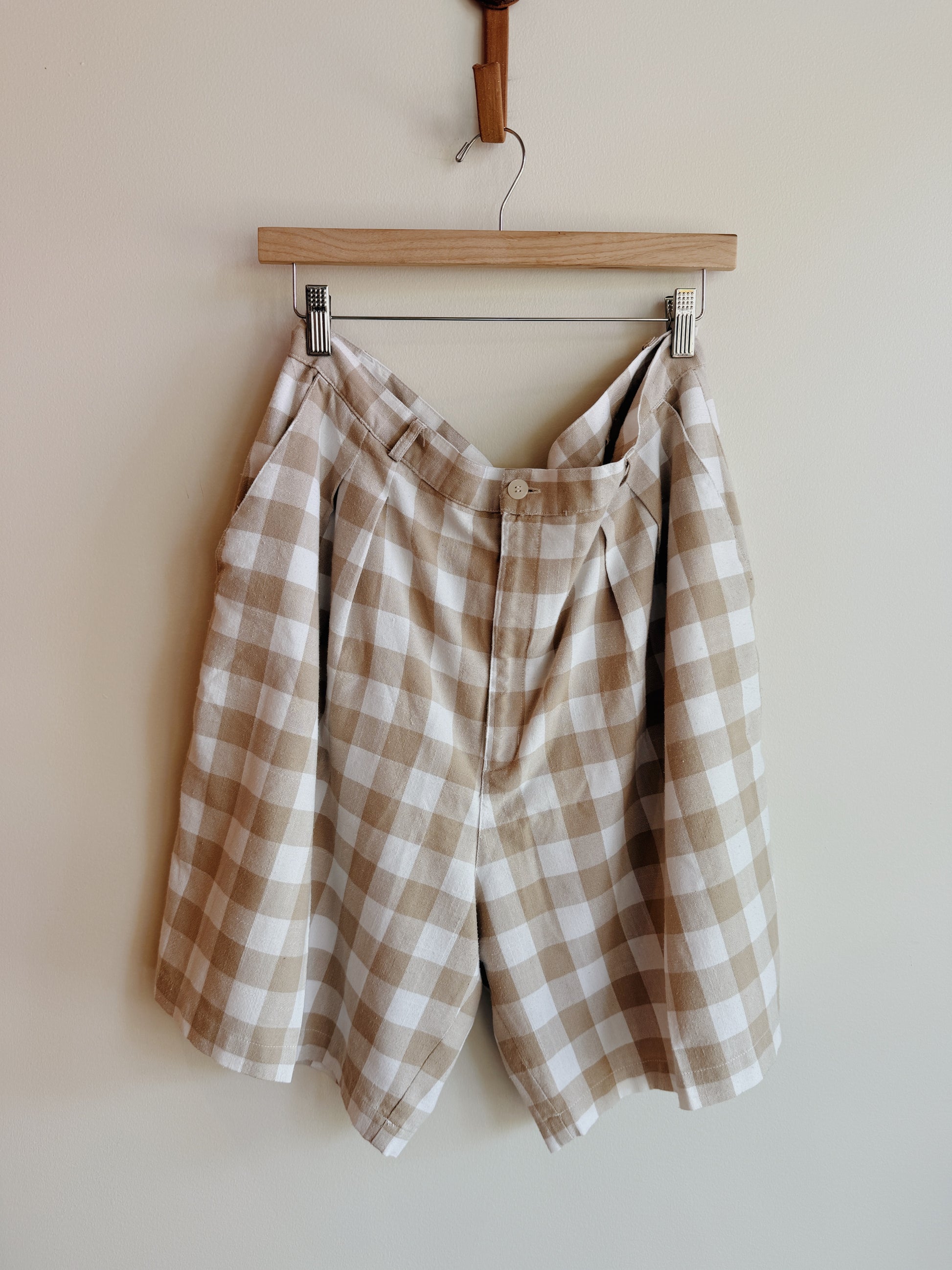 Gingham Trouser Shorts