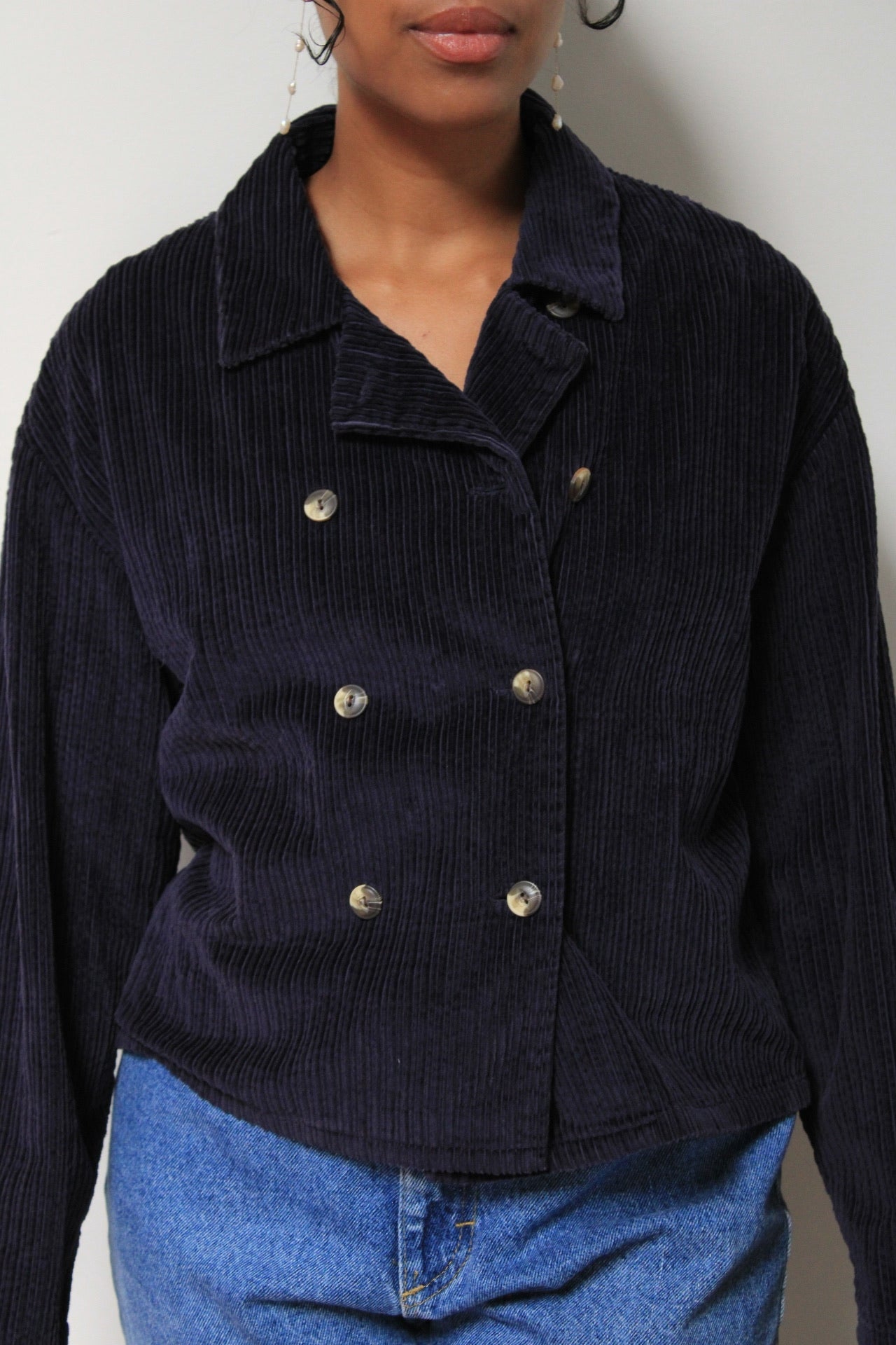 Cropped Corduroy Jacket
