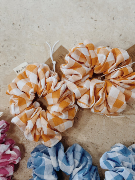 Gingham Scrunchie Small