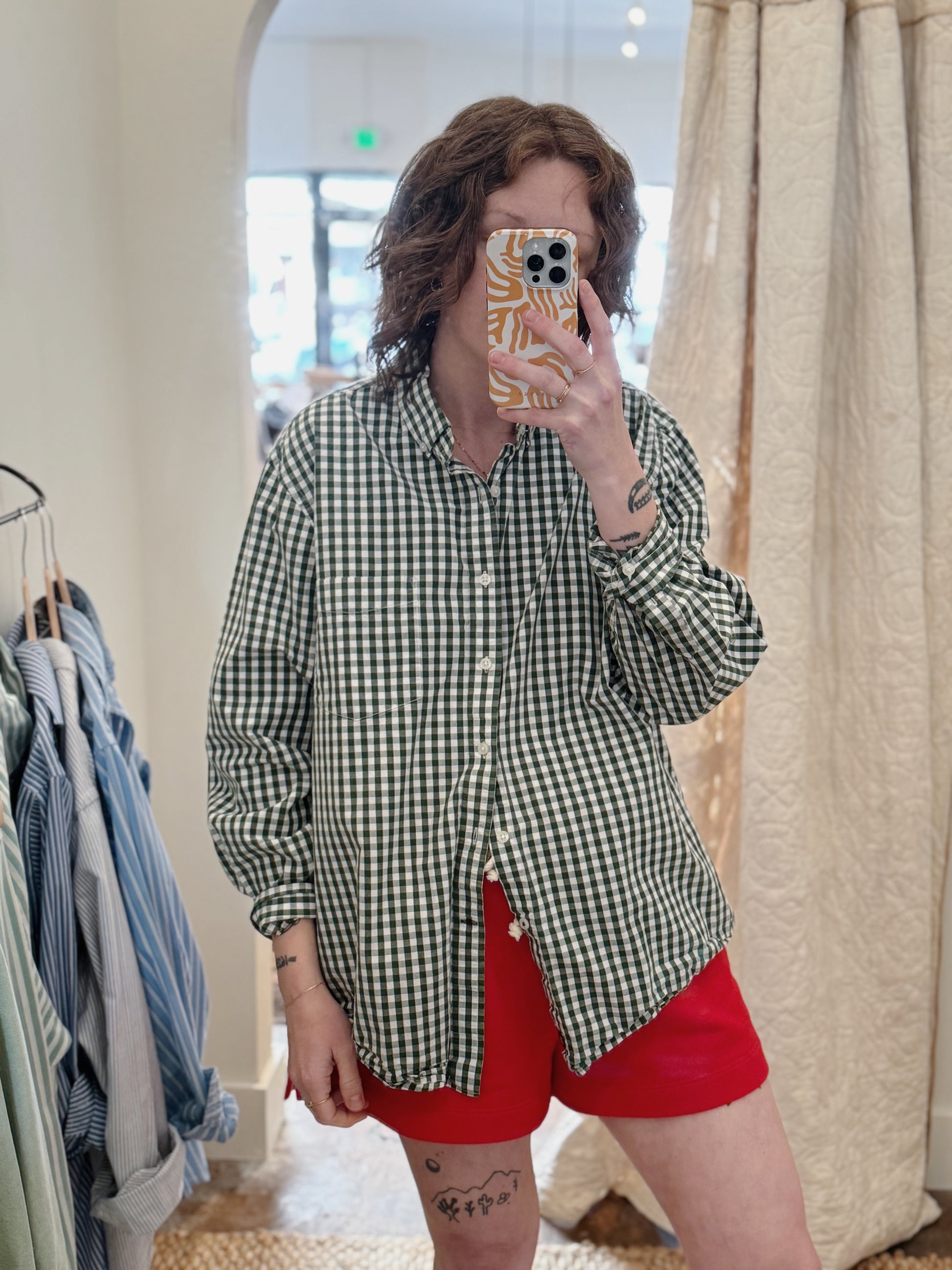 Gingham Cotton Buttondown
