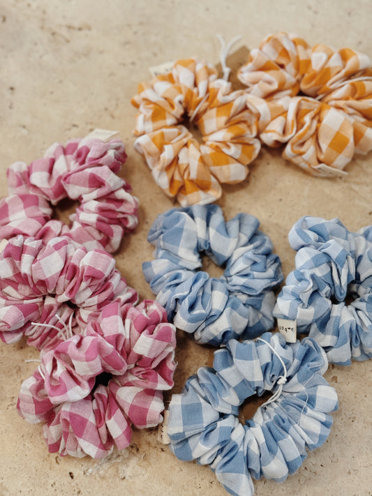 Gingham Scrunchie Small