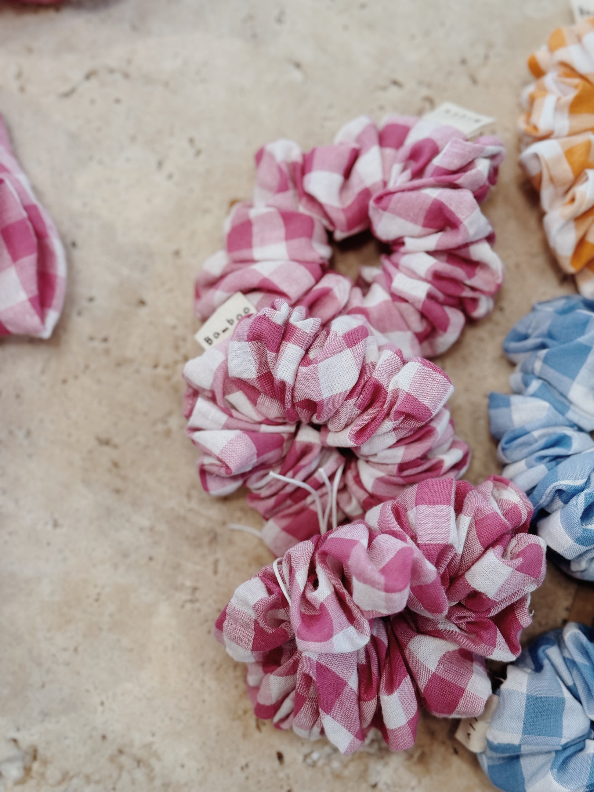 Gingham Scrunchie Small