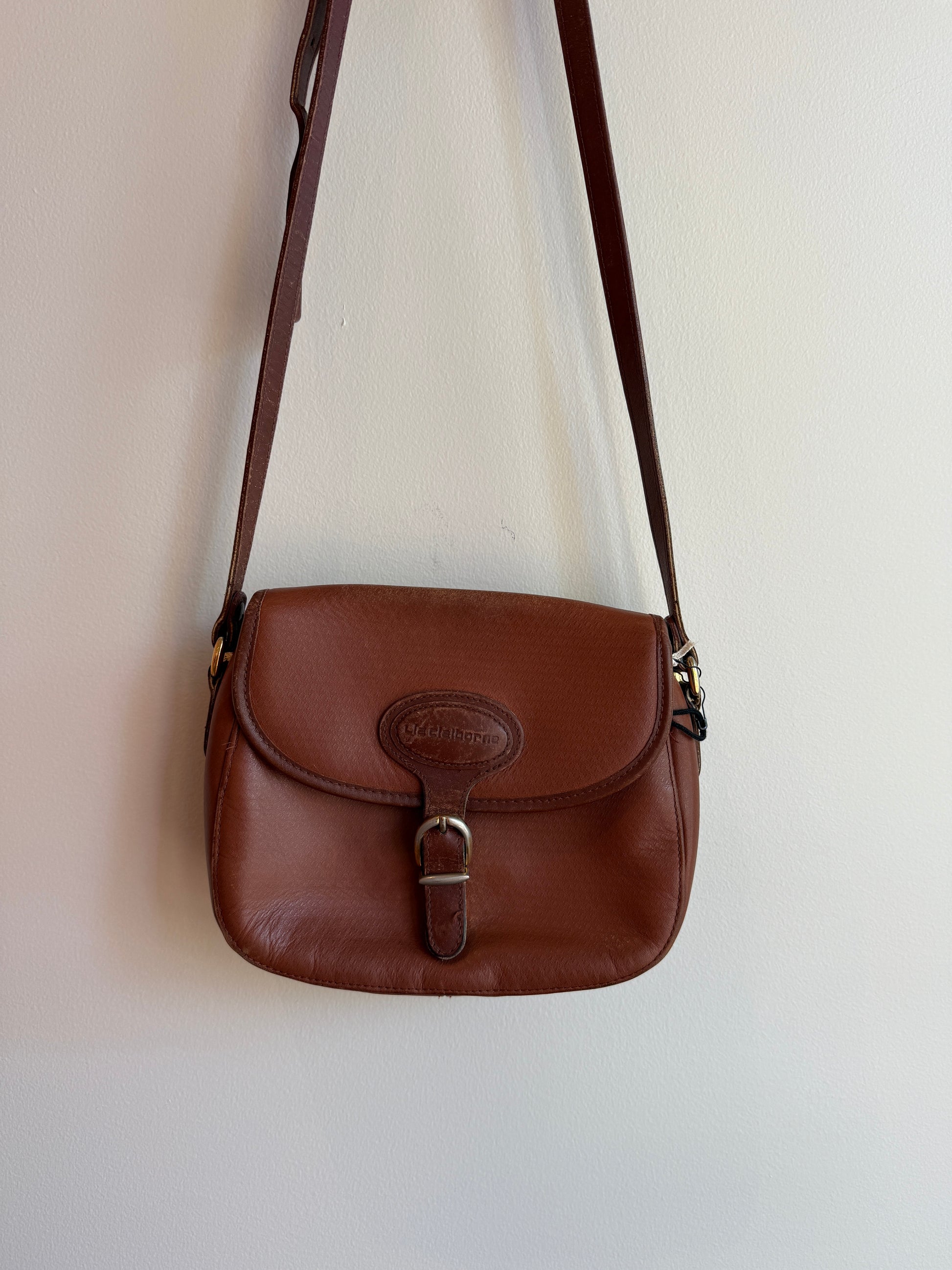 Brown Leather Saddle Bag