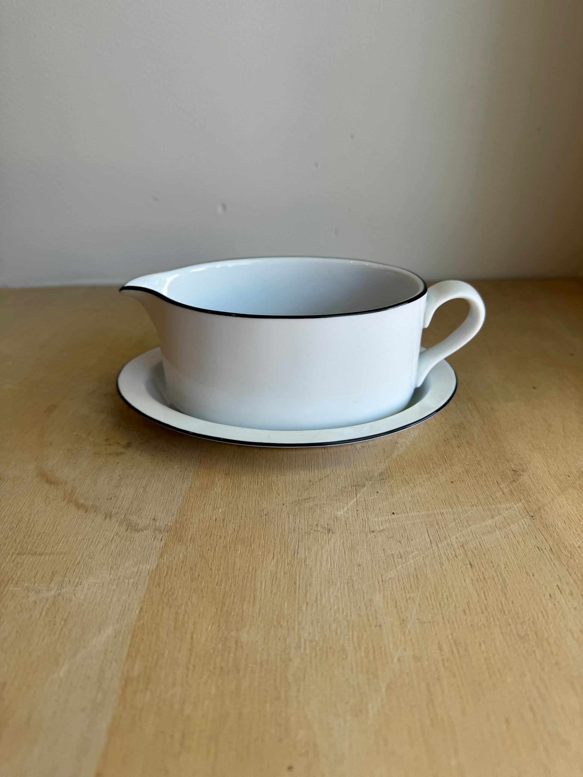 Dansk Stubby Pitcher and Saucer Set
