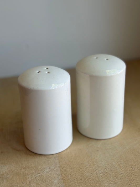 Vintage Stoneware Salt and Pepper Shakers