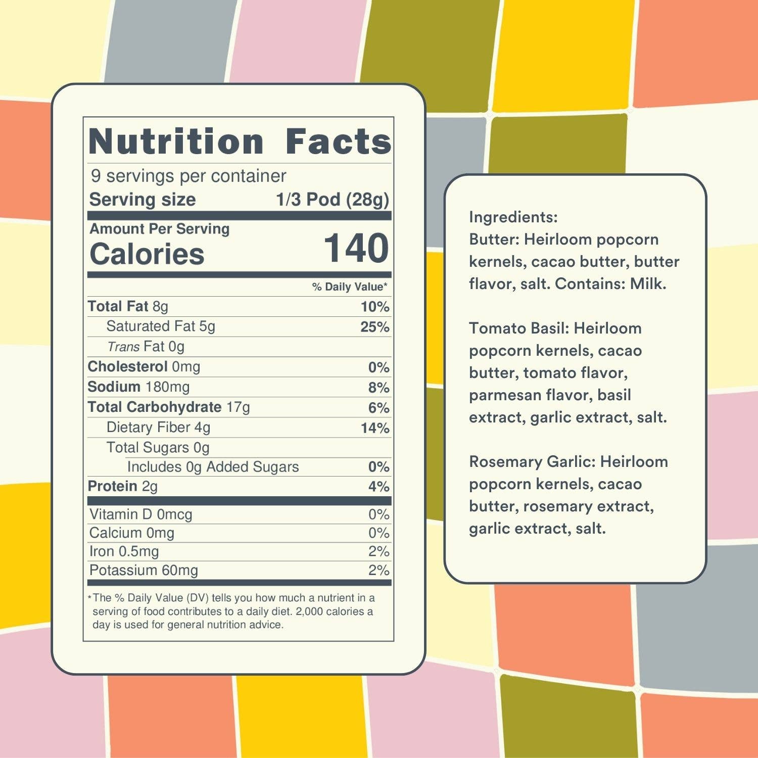 Harvest Variety Popcorn Pod Pack