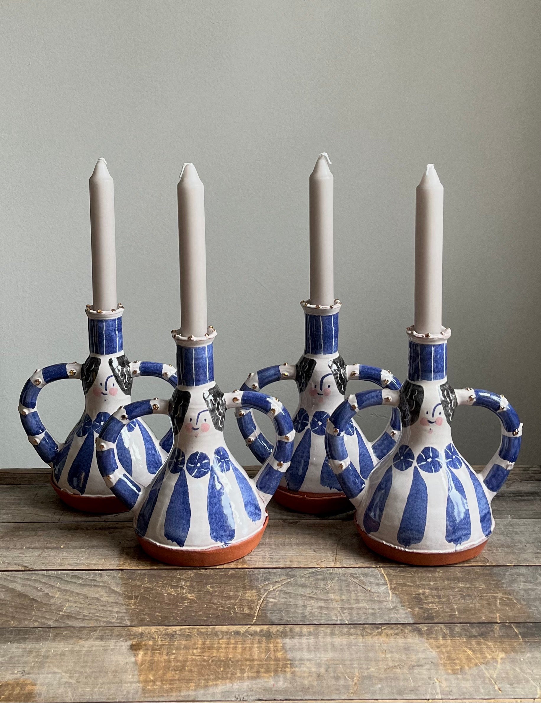 Double Handled Candle Holder Ladies