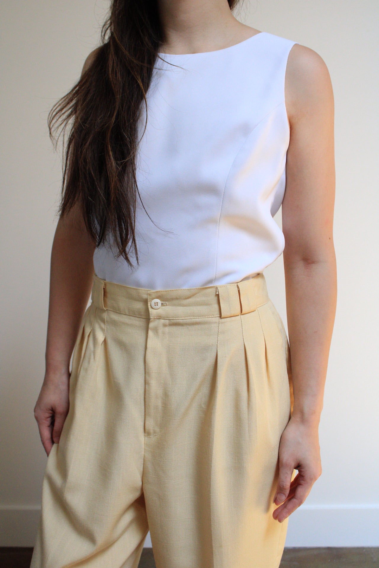 High Rise Pleated Trousers