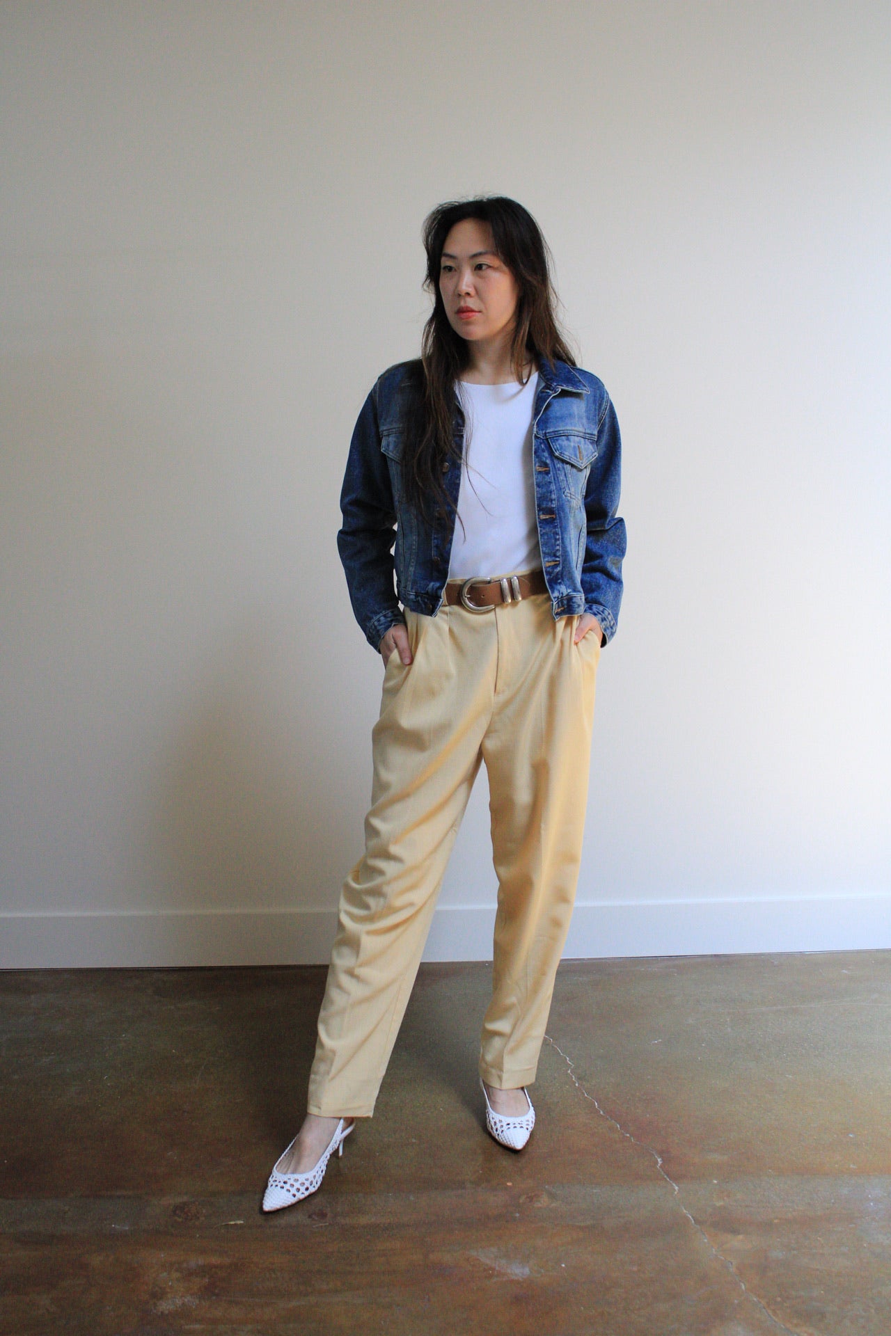 High Rise Pleated Trousers
