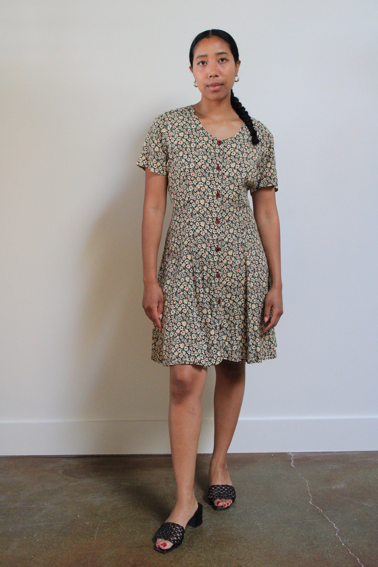 Daisy Rayon Mini Dress