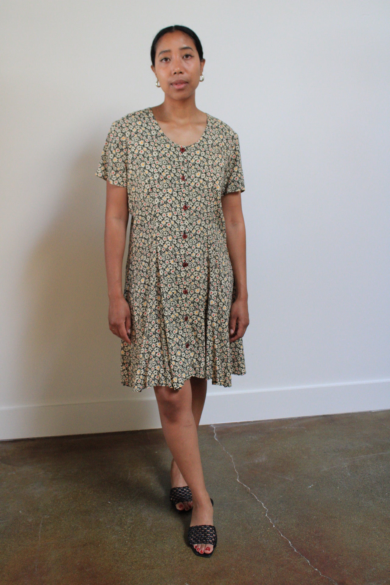 Daisy Rayon Mini Dress