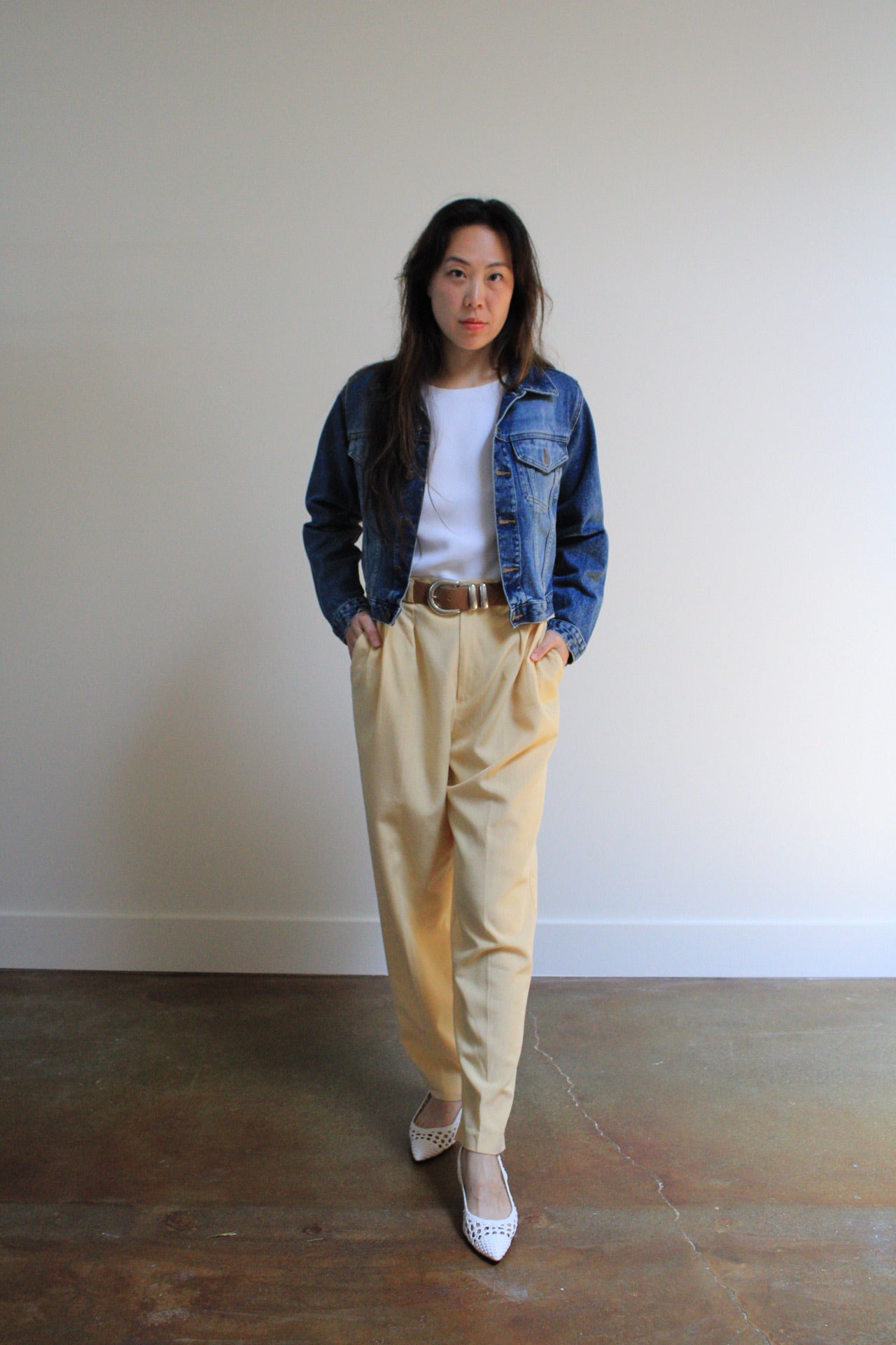 High Rise Pleated Trousers