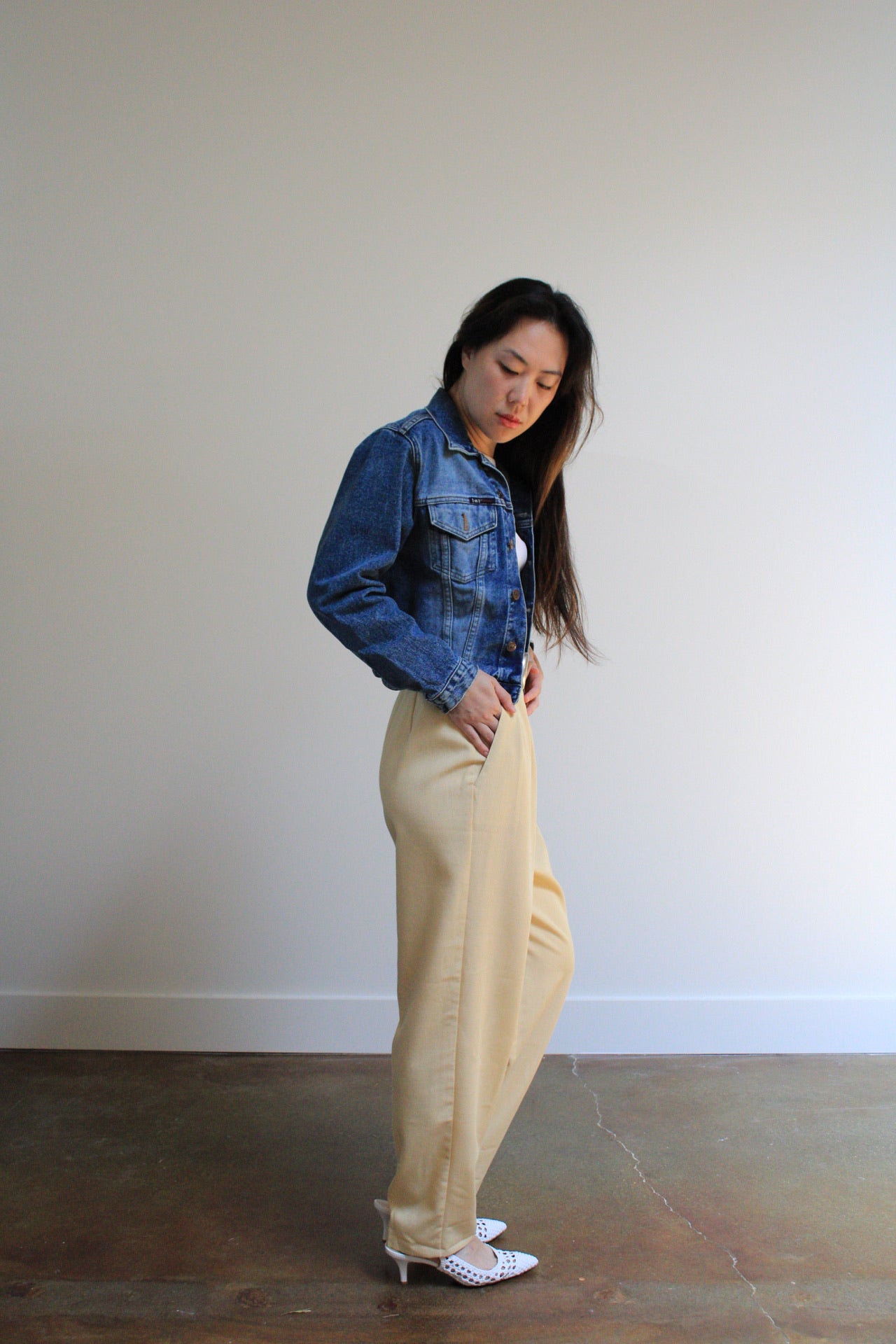 High Rise Pleated Trousers