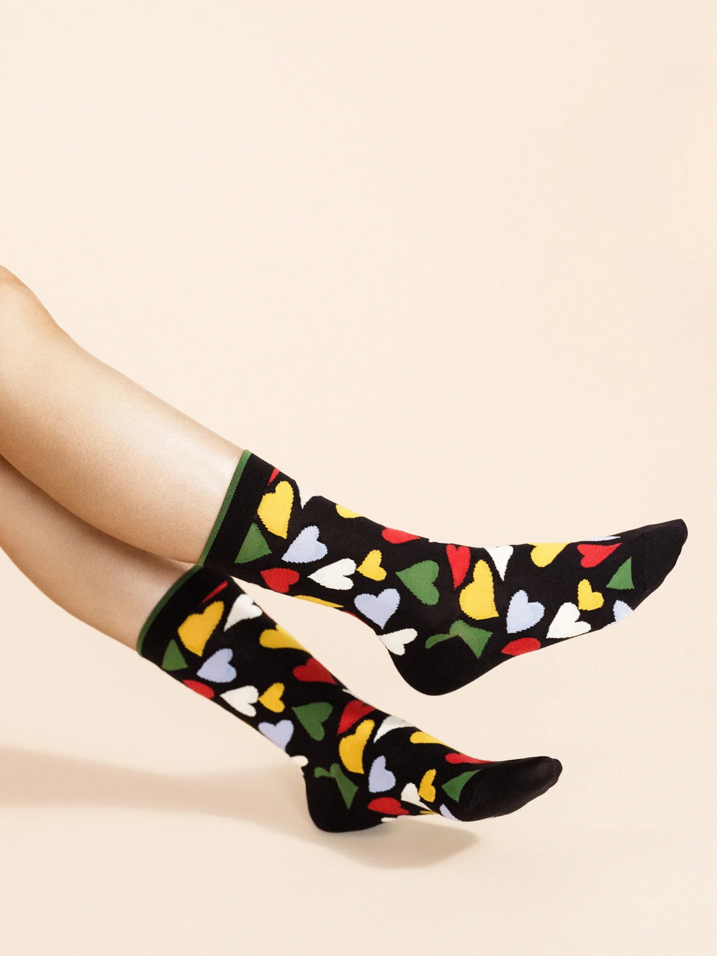 Terrazzo Hearts Sheer Crew