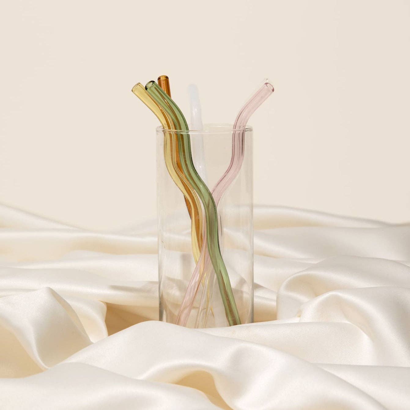 Reusable Flower Glass Straws -  Finland