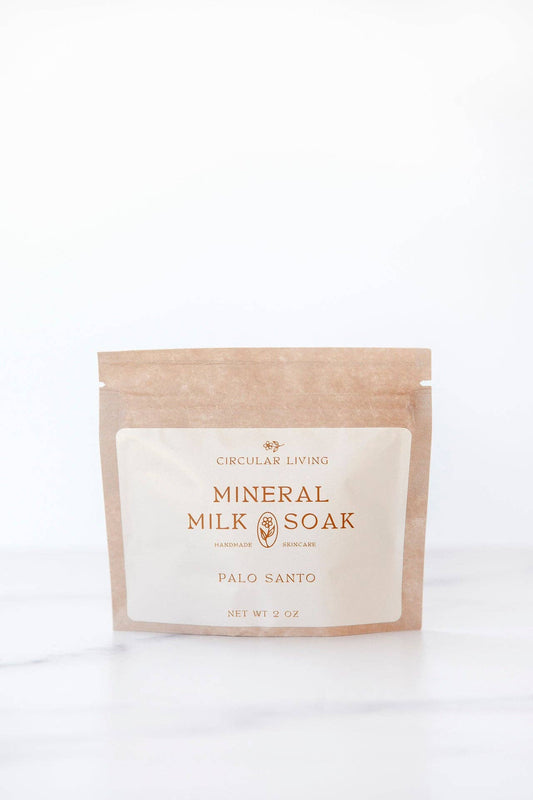 Mineral Milk Soak Sachet - Palo Santo