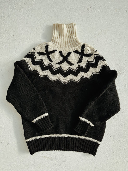 Fairisle Wool Turtleneck Sweater