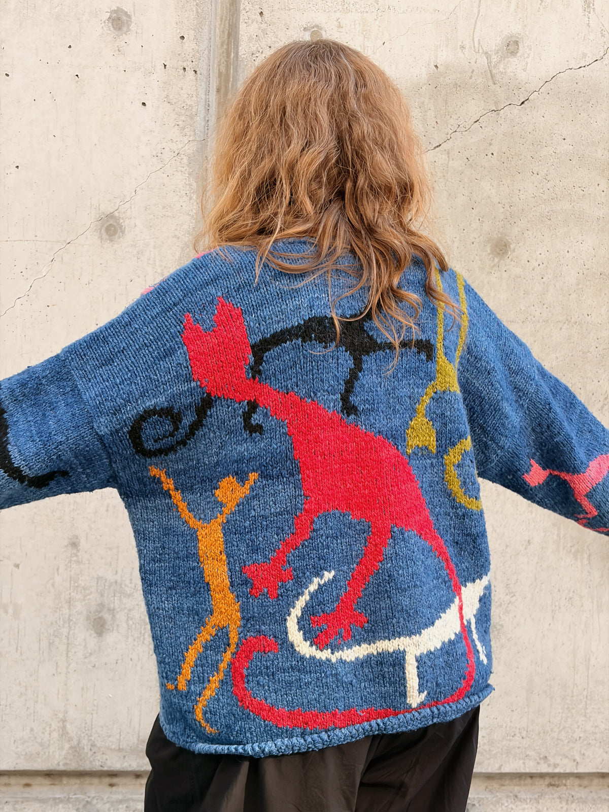 Kitty Swirl Wool Cardi