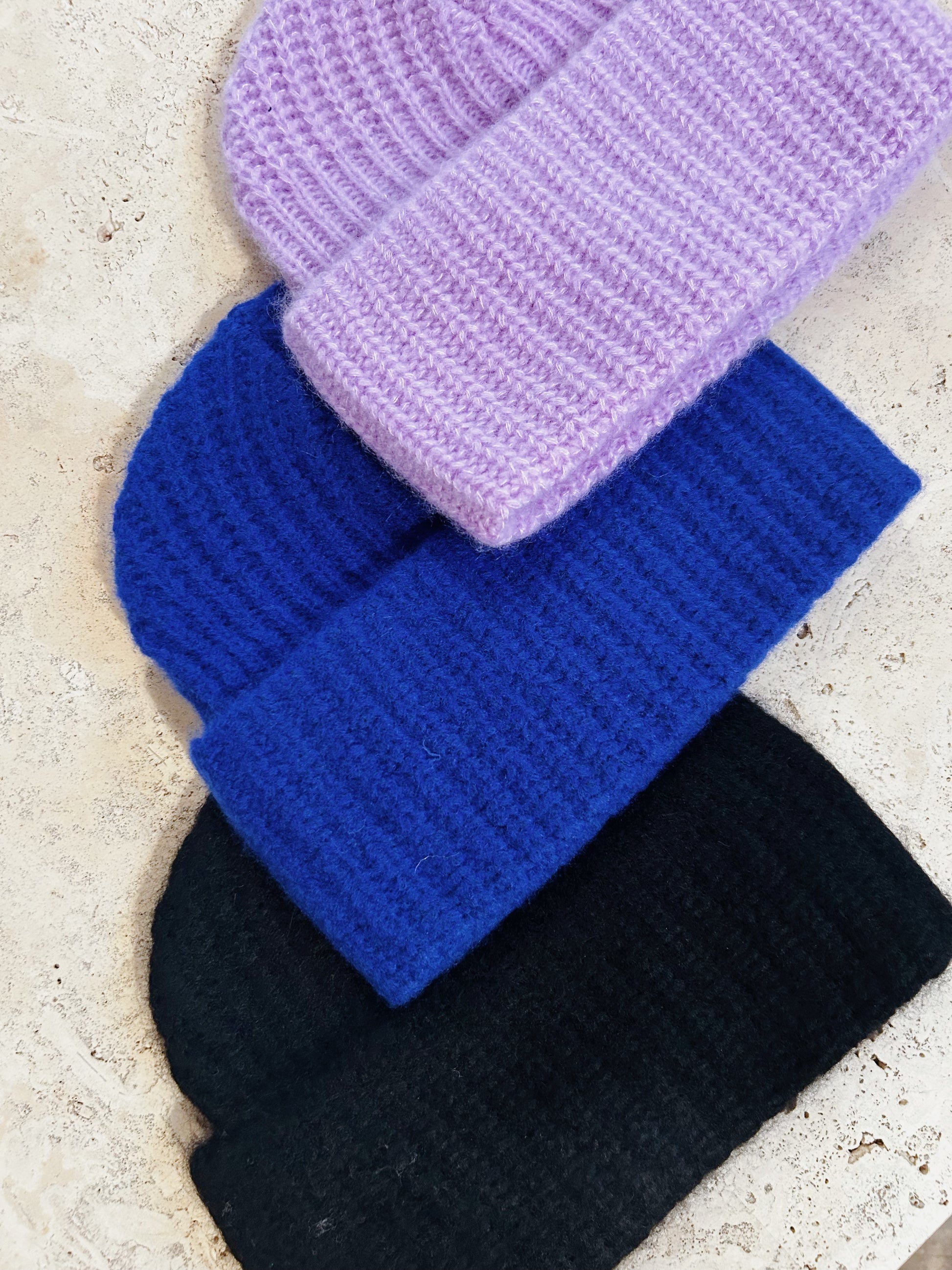 Cashmere Rib Beanie