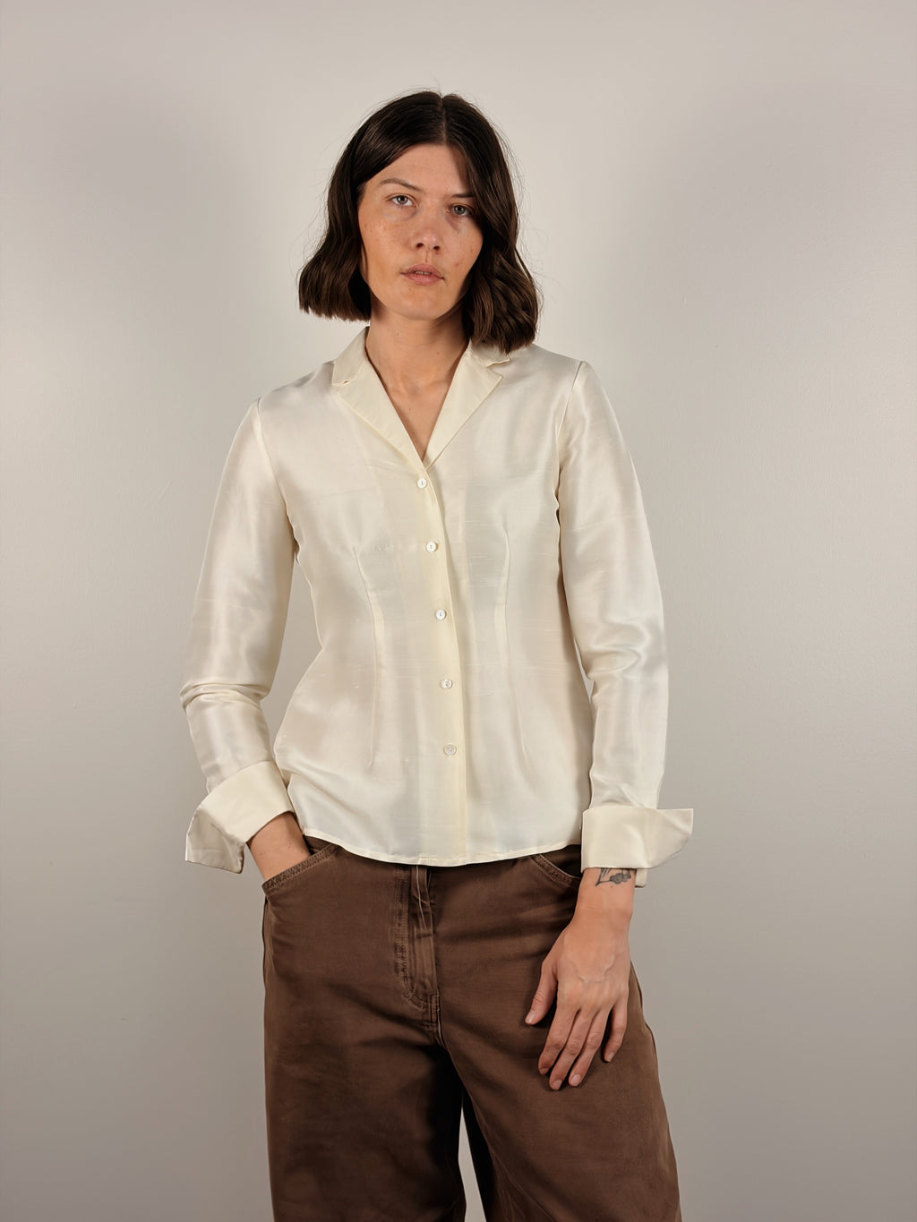 Silk Tailored Blouse