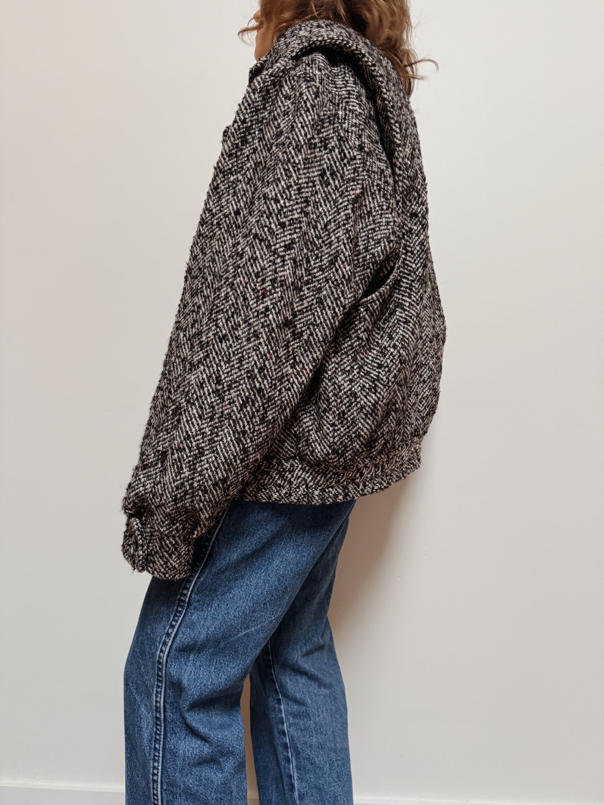 Dash Herringbone Bomber