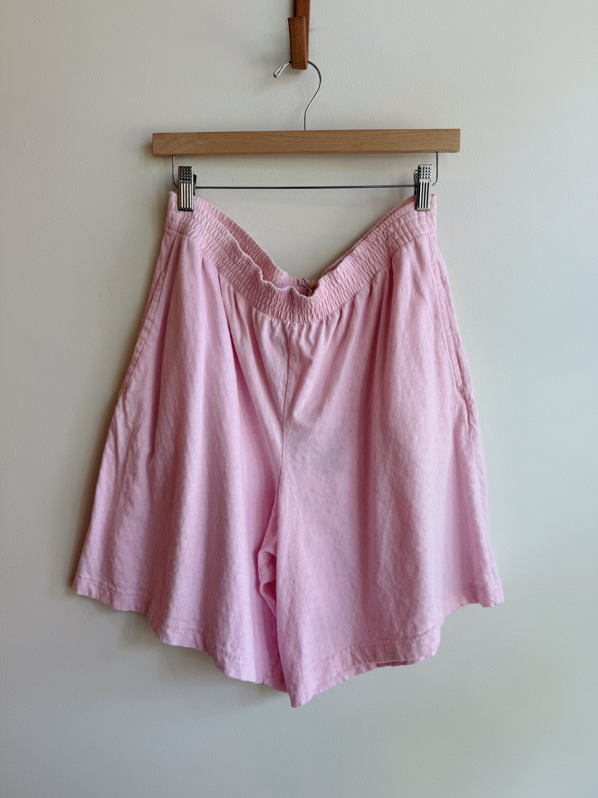 Bryn Connelly Pink Pointelle Shorts