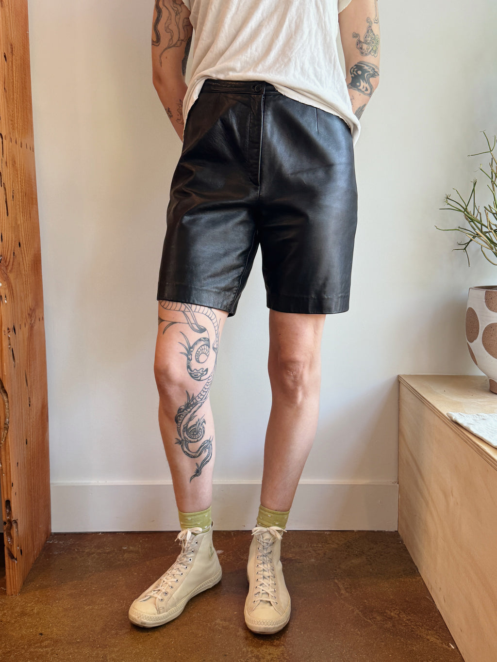 Leather Shorts