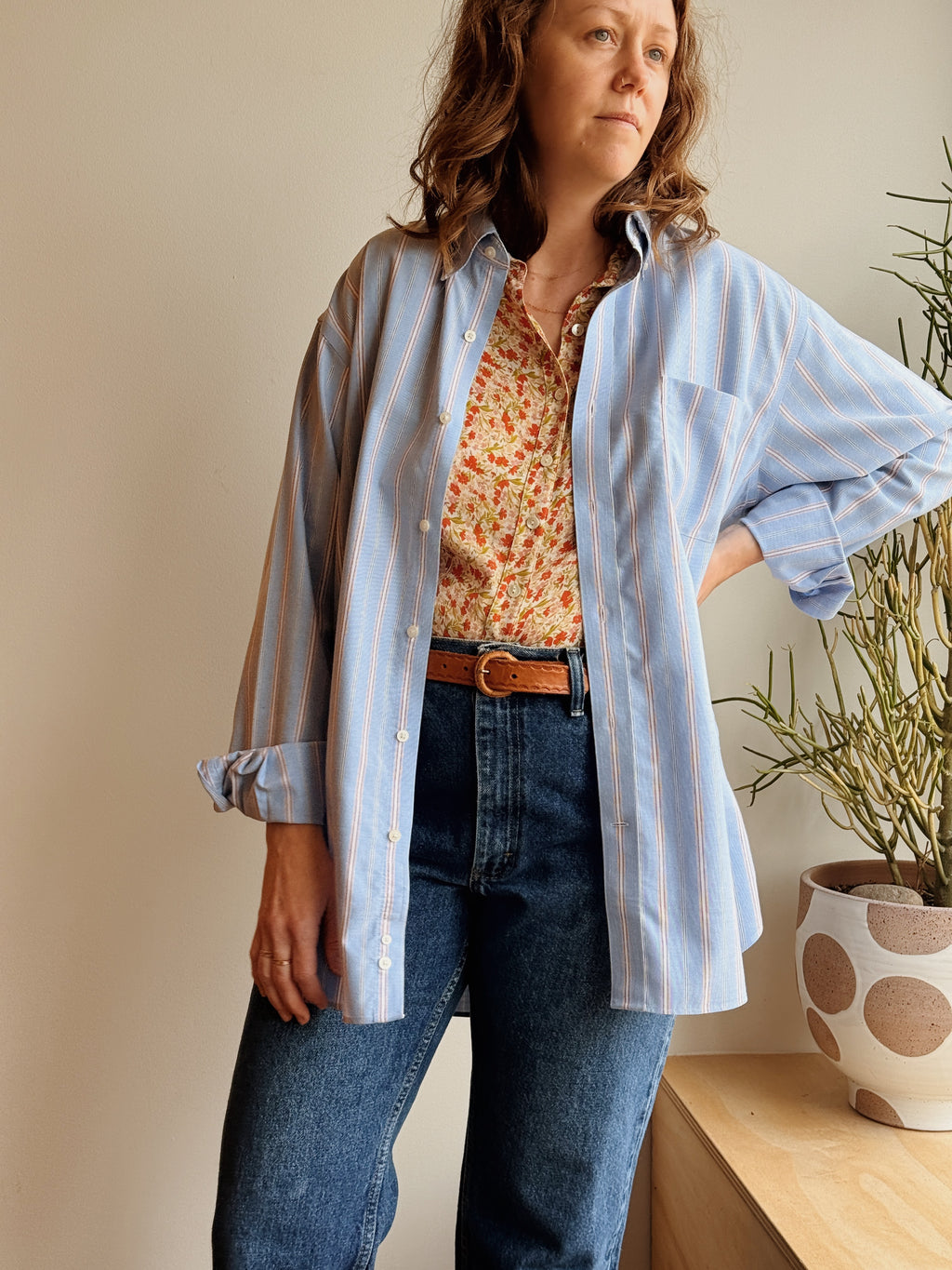 Lands End Stripe Buttondown