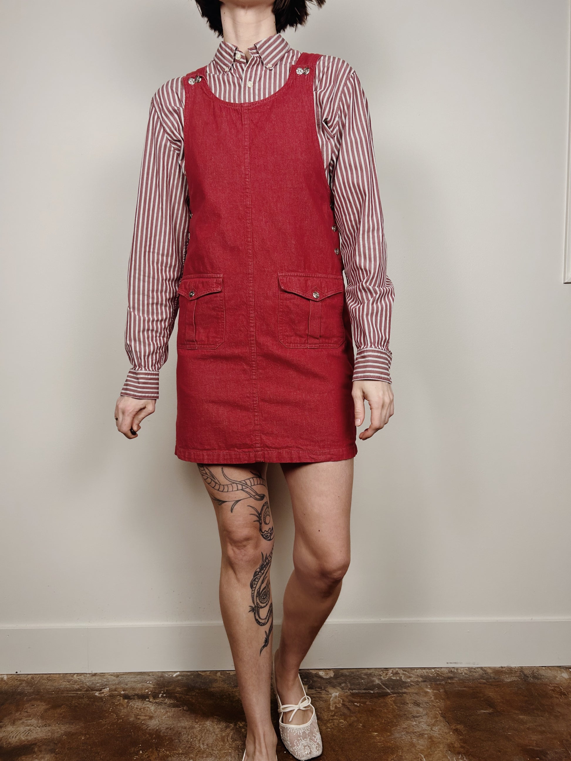 Red Denim Jumper
