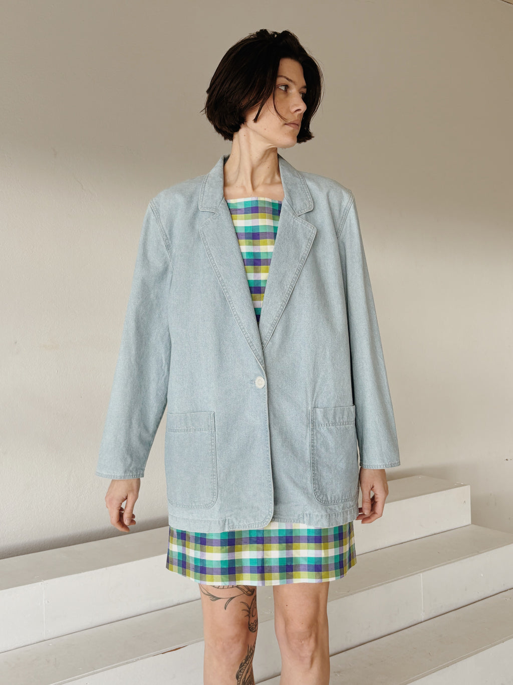Chambray Blazer