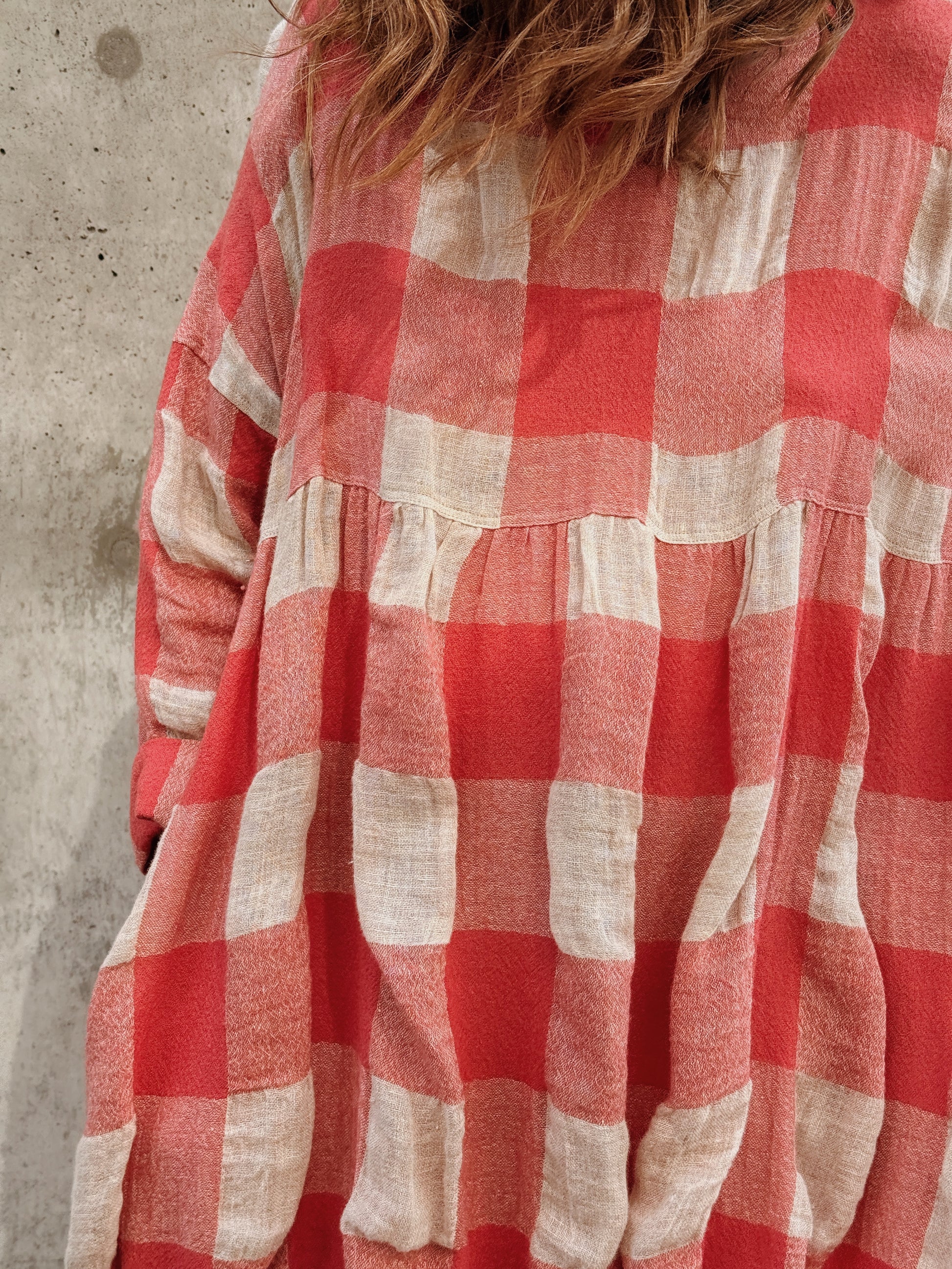 Ichi Antiquites Gingham Maxi
