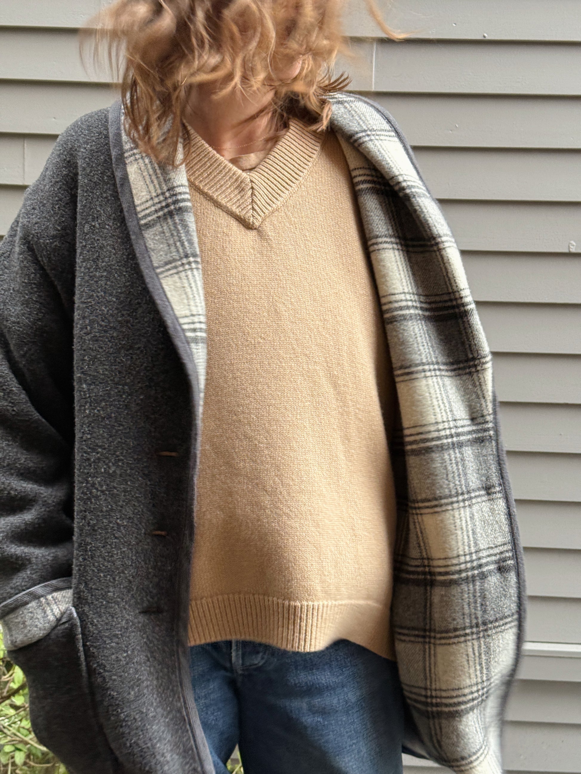 Charcoal Wool Overcoat